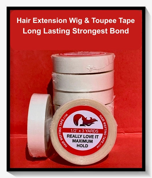 Max hold hair extension tape is the strongest longest lasting tape.