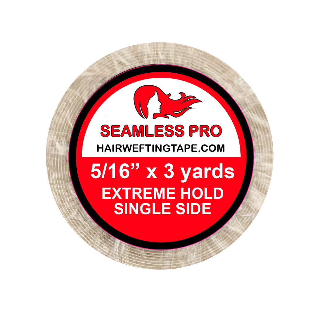 Seamless pro single side 5/16"x3yard hair extension tape