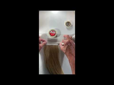 How to close your tape in hair extension using our 5/16" hair extension tape