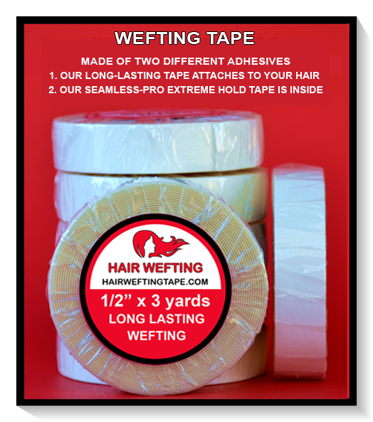 Hair wefting tape reviews Clearance